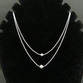 Dual Orbit Silver Choker