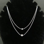Dual Orbit Silver Choker