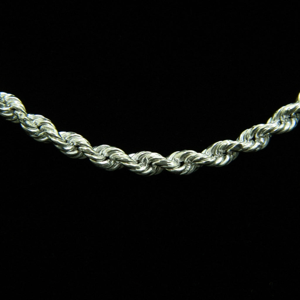 Thick Rope Chain in 925 Sterling Silver