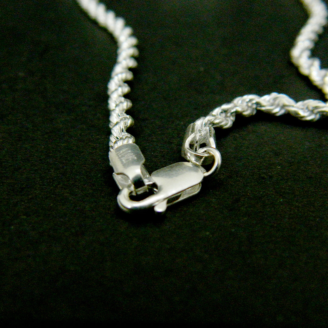 Thick Rope Chain in 925 Sterling Silver