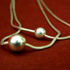 Dual Orbit Silver Choker