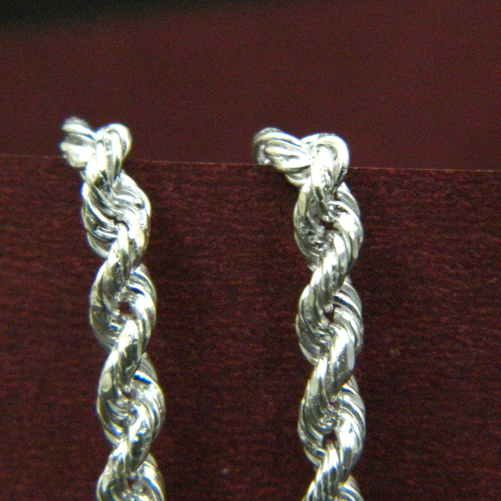 Thick Rope Chain in 925 Sterling Silver