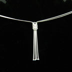 Single Knot Tassel Chain Necklace