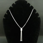 Single Knot Tassel Chain Necklace