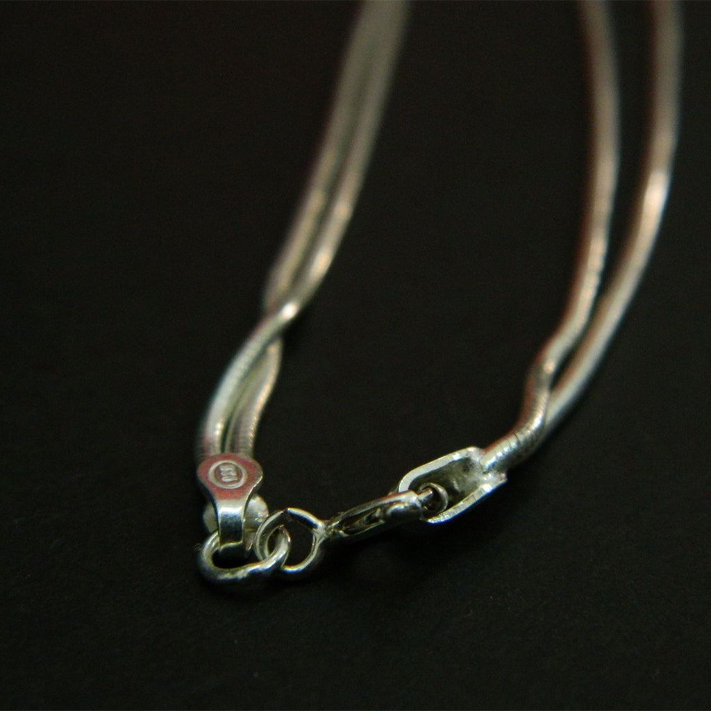 Dual Orbit Silver Choker