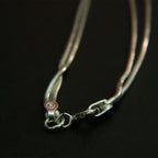 Dual Orbit Silver Choker