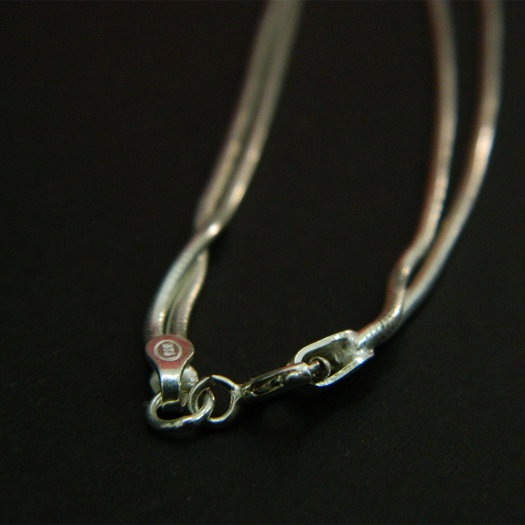 Dual Orbit Silver Choker