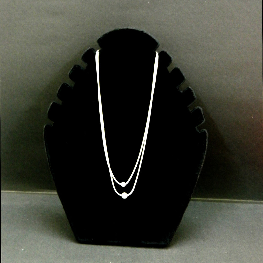 Dual Orbit Silver Choker