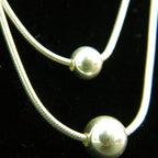 Dual Orbit Silver Choker