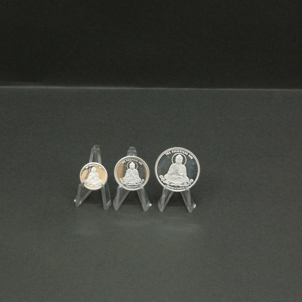 Gautam Buddha 999 Pure Silver Coin