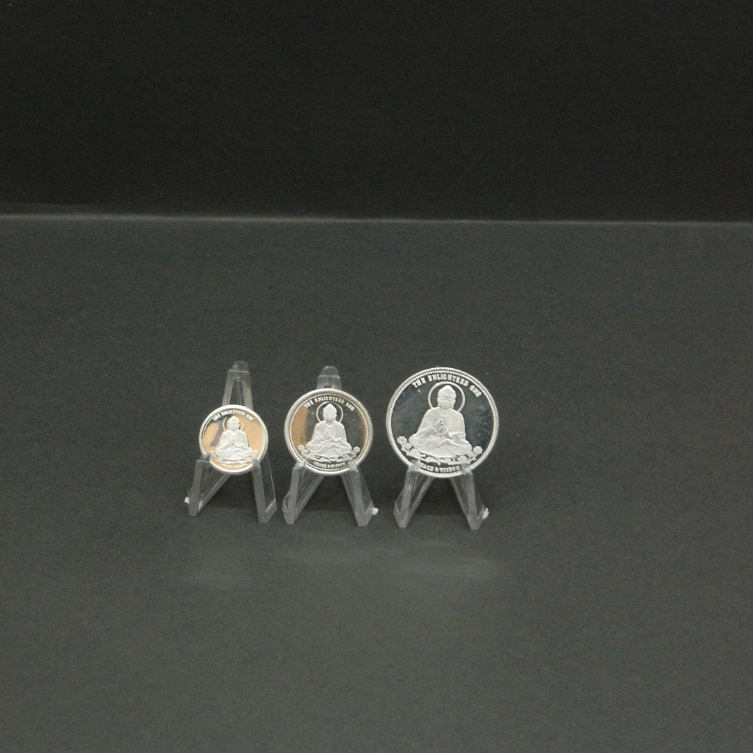 Gautam Buddha 999 Pure Silver Coin