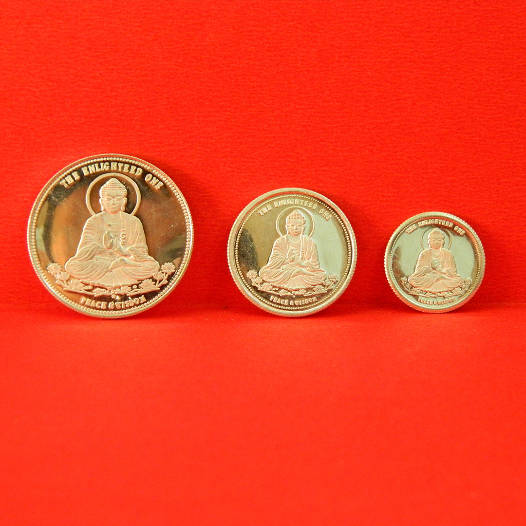Gautam Buddha 999 Pure Silver Coin